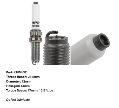 APR Z1004081 Иридиевая свеча зажигания (10)